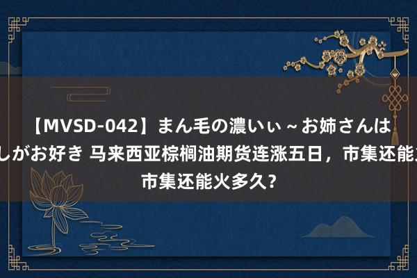 【MVSD-042】まん毛の濃いぃ～お姉さんは生中出しがお好き 马来西亚棕榈油期货连涨五日，市集还能火多久？